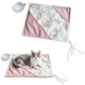 Cat Crinkle Play Mat With Catnip, Interactive Activity Mat For Indoor Cats, Sensory Play And Enrichment Toy