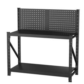 Temu only supports self pickup Work Bench with Pegboard,Heavy Duty 3000lbs Capacity Workbench with Wheels Adjustable Shelves,Tool Cart,Work Table for