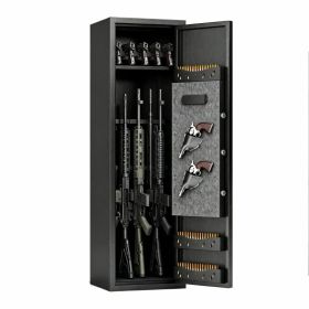 Rifle And Pistol Safe, Password Lock Anti-theft System, Secure Storage Cabinet. Pistol Safe For Home Use, Black, Requires Assembly