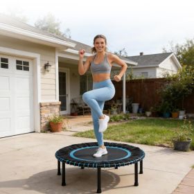 40 inch Adult Fitness Trampoline with Durable Bungees, Stable & Quiet Exercise Rebounder,Great Mini Trampoline for Indoor/Garden Workout,Max Load 330