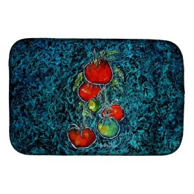 Maters Tomatoes Dish Drying Mat Absorbent Dish Drying Mat Pad for Kitchen Counter Dish Drainer Mat for Countertop, 14 x 21", Multicolor