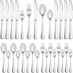 20 Piece Silverware Set For 4, Premium Stainless Steel Flatware, Mirror Polished Forks, Knives & Spoons, Dishwasher Safe