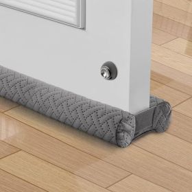 Premium Velvet Under Door Draft Stopper, Adjustable Windproof Seal For Blocking Cold Air, Light, Dust And Noise