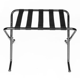 680x400x560MM Portable Metal Luggage Rack Black