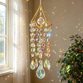 Crystal Suncatcher For Window, Hanging Prism Sun Catcher For Indoor Home Decor