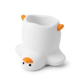 Funny Duck Shape Pen Holder, 3D Printed Desk Organizer For Pens Makeup Brushes And Small Accessories