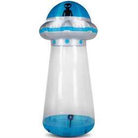 Replace 81241045 8.8 FT Halloween Inflatable UFO Yard Decoration,Fun Tall Blow Up Yard Decor With Built-in LED Lights And Stand Inside Design For Holi
