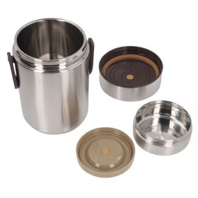 Vacuum Insulated Food Jar 304 Stainless Steel 2000ml 3 Tier Sealed Portable Food Container Lunch Box For Soup Office Outdoor