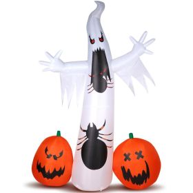 Replace 32359895 11.8 FT Halloween Inflatables Ghost Spider Pumpkin Outdoor Decorations,Scary Halloween Giant Blow Up Ghost Decorations For Holiday Pa