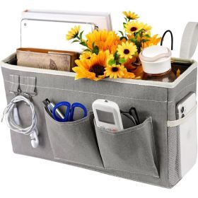 Bedside Caddy, Hanging Storage Bag Organizer For Bunk Bed, Dorm Room And Bed Rail, Space Saving Holder For Essentials