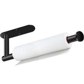Black Paper Towel Holder, Self Adhesive Paper Towel Holder Under Cabinet