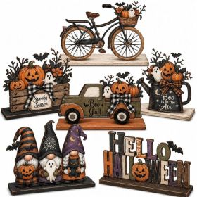 Halloween Indoor Decor, Spooky Table Decorations For Home, Dining Table, Mantel, Shelf And Halloween Party Decor