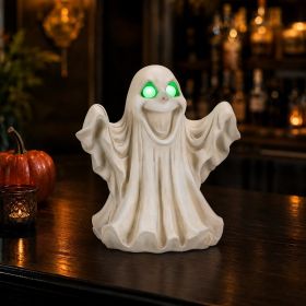 Not For Sale On Wayfair--- Halloween Ghost Figurine - LED Light Up With Glowing Eyes