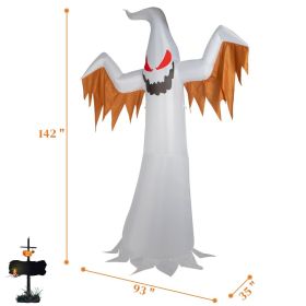 Replace 50904039 12ft 4pcs LED Lights Giant Scary Ghost Flames And Flashing Red Eyes Inflatable Halloween Decoration