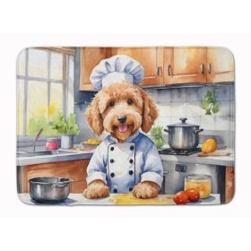 Goldendoodle The Chef Memory Foam Kitchen Mat Machine Washable Anti-Fatigue Mat Cushion Comfort Bath Mat or Kitchen Rug
