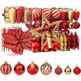 106 PCS Christmas Ball Ornaments For Christmas Tree Decorations