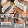 1500W Efficient Baseboard Electric Heater, Silent Convection Heating, Remote Lock, LED Display, Multi-Protection