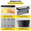 VEVOR Commercial Pizza Oven Countertop, 14" Double Deck Layer, 110V 1950W Stainless Steel Electric Pizza Oven with Stone and Shelf
