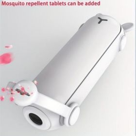 3-in-1 Portable Foldable Handheld Fan With Mini USB-Rechargeable Flashlight