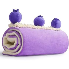 Blueberry Cake Snuffle Toy For Dogs And Puppies, Crinkle Hide-and-Seek Puzzle Enrichment Toy For Small And Medium Dogs