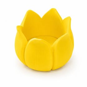 Tulip Flower Mahjong Dice Tray, 3D Printed Dice Holder For Mahjong Game Night, Decorative Table Accessory, Colorful Game Room Decor (Option: PLA-Yellow)