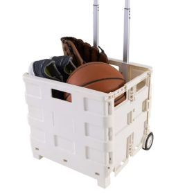 Collapsible Utility Cart In White (Option: Default)